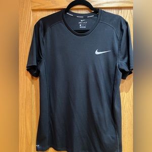 Nike running Men’s black dri-fit t-shirt size medium.